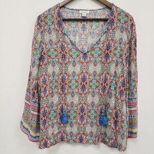 Floral Multicolor Women's Top